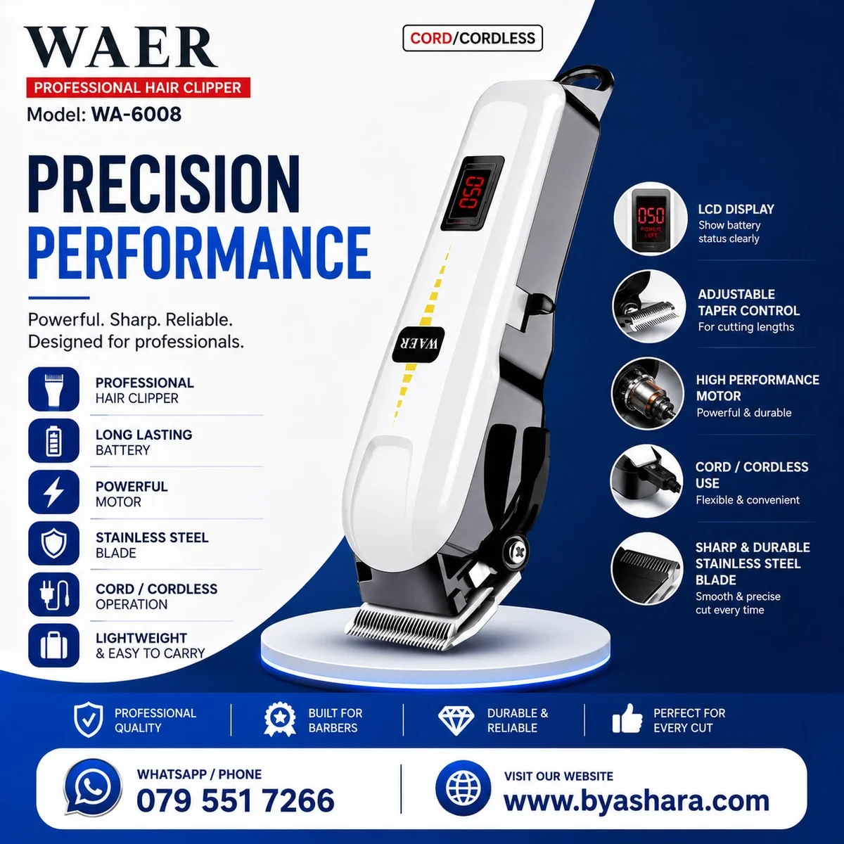 HAIR CLIPPER WA-6008